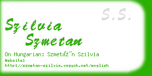 szilvia szmetan business card